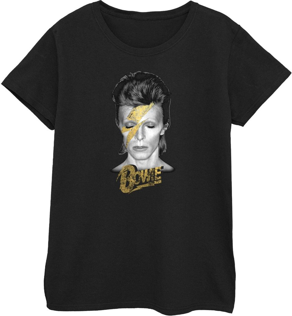David Bowie - "Aladdin Sane" T-Shirt für Damen BI48076 (XXL) (Schwarz)