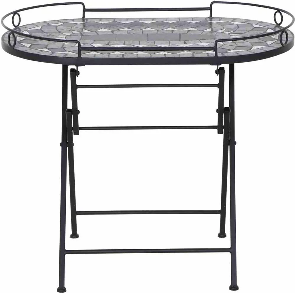 Table de service Como GARDAMO anthracite avec roues multidirection