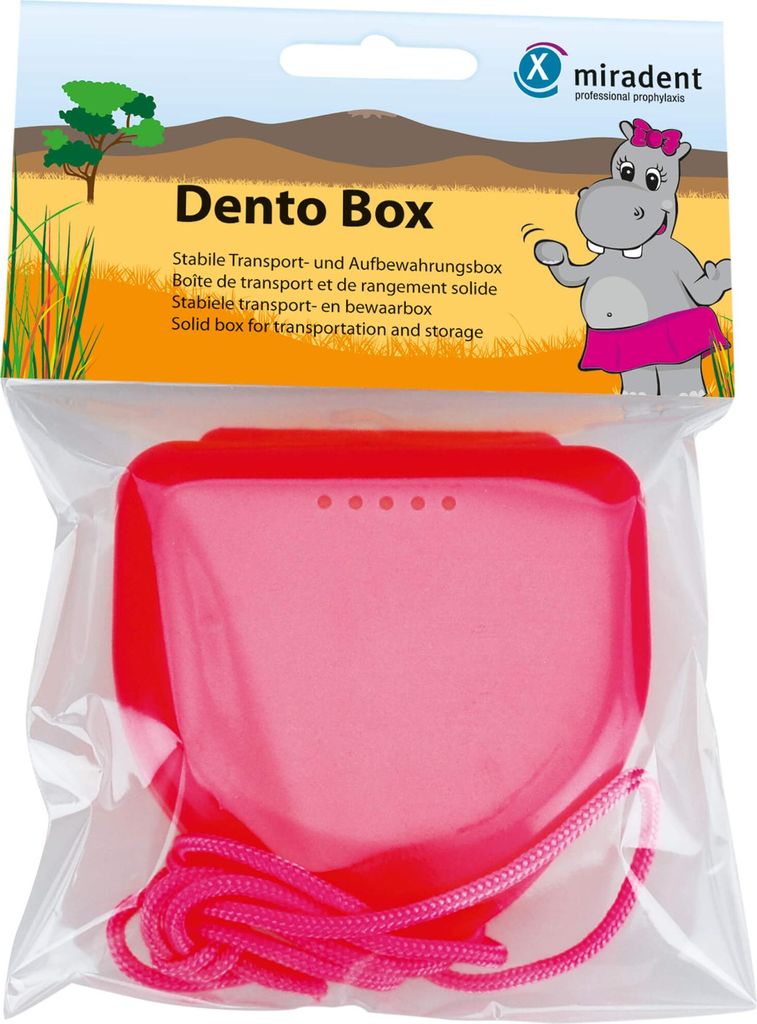 Miradent Zahnspangenbox Dento Box I pink 1 St