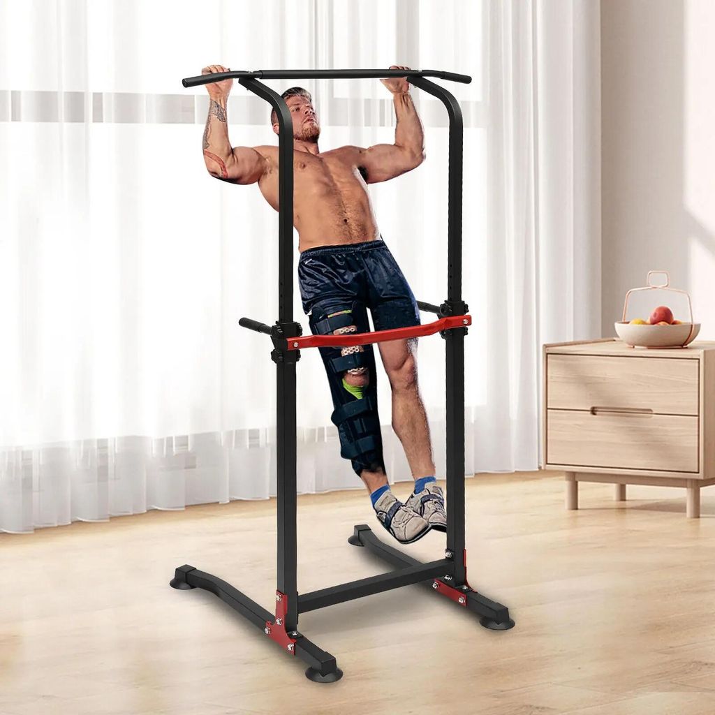 Dip-Station & Klimmzugstange - Power Tower - Multifunktion fürs Home Gym - Dips und Klimmzüge - Stabile Konstruktion - Material Karbid