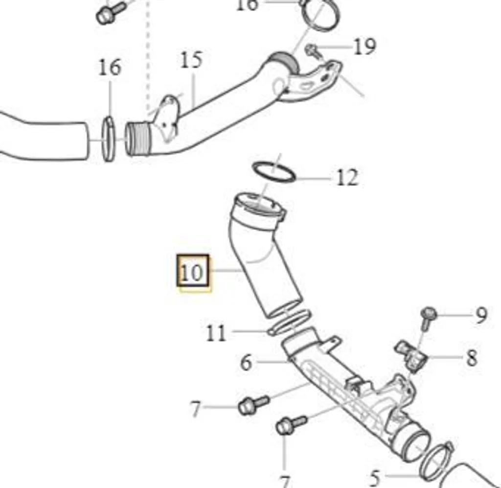 Intercooler Volvo XC40 2.0T 2.0D - Collecteur Admission OE 31410188