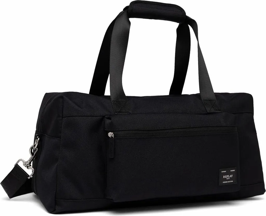 REPLAY borsa da viaggio borsa a tracolla Weekender Black nero
