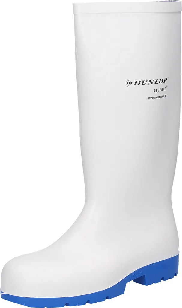 Bottes Agroalimentaires Dunlop Acifort Classic+ Blanches 45 pour Cuisine