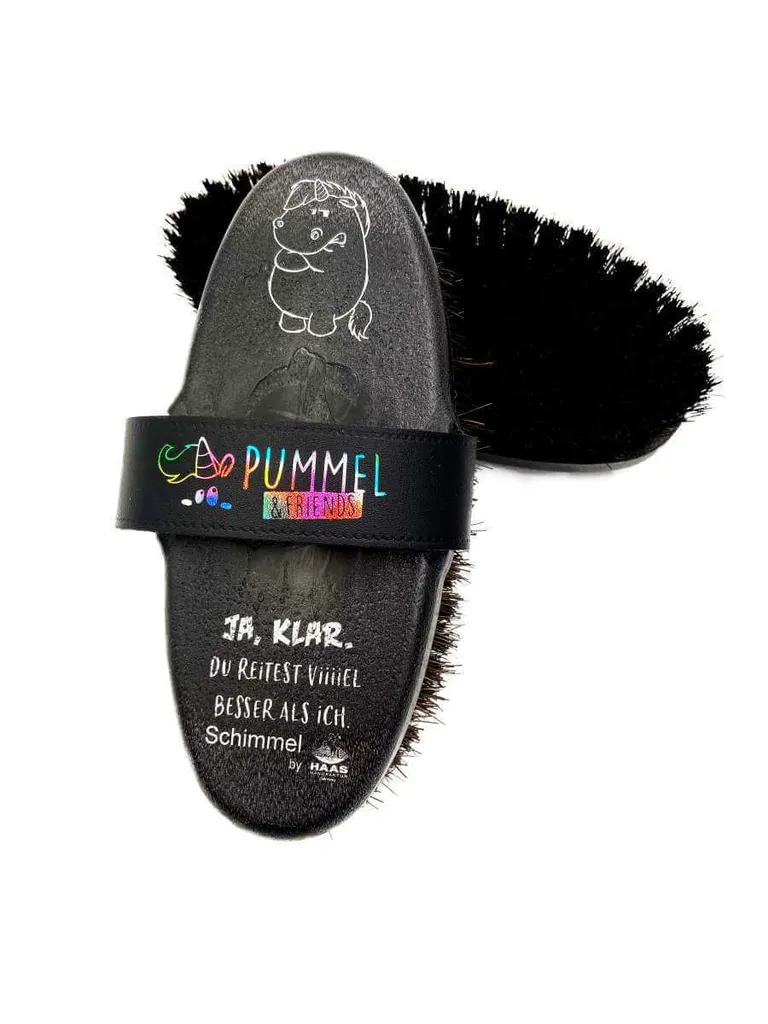 Haas brosse pour chevaux Grummeleinhorn idéale pour les robes Schimmel