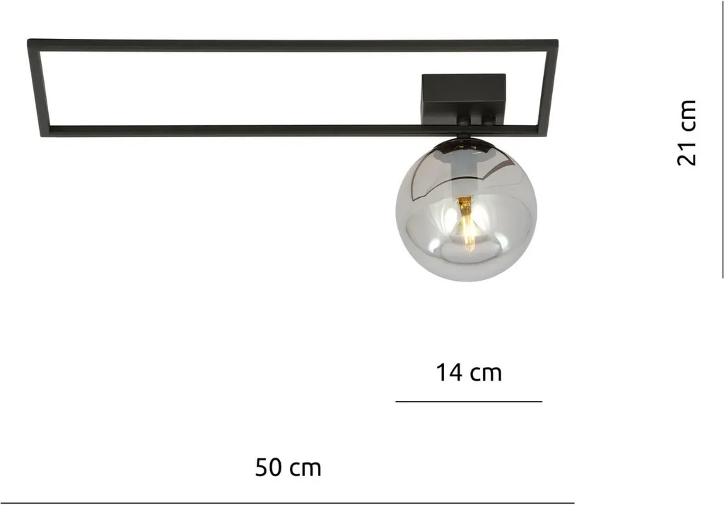 Plafonnier Compact E14 Noir Graphite Imago 1A pour Éclairage Précis - 4