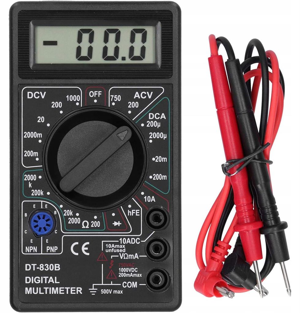 Rosfix DT-830B – Cyfrowy Multimetr | Wyświetlacz LCD, Zdjęcie produktu 