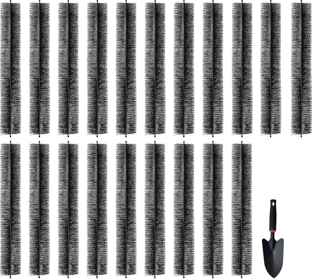 VEVOR Dachrinnenbürste, 18 m Gesamtlänge, φ13,3 cm Durchmesser, Dachrinnenreinigungswerkzeug, Laubschutz für 12,7 cm Dachrinnen, entfernt mühe...