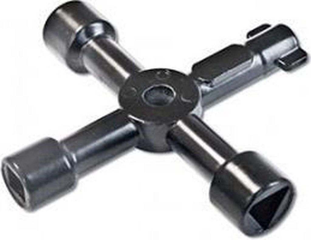 Jumada – Vierkant- und Dreiecksschlüssel – Schwarz – 4 Teile – Bauen – Schrauben – Universal