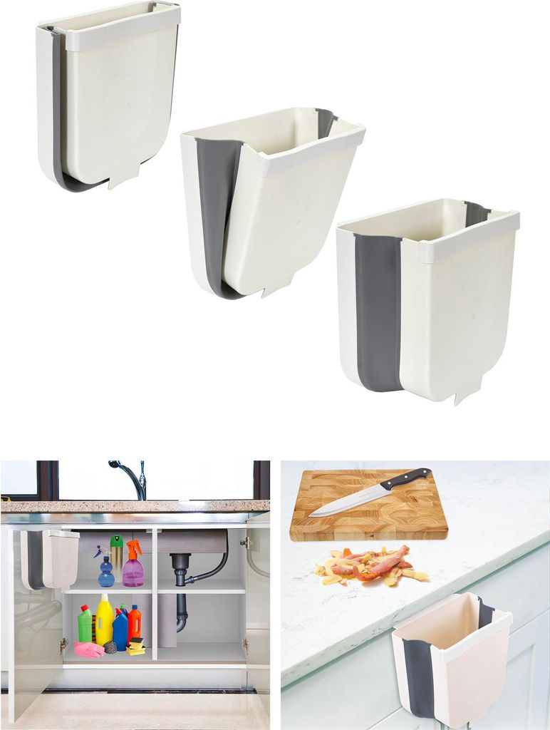 Poubelle compacte pour le plan de travail - 24,5 x 25 x 17 Image du produit 