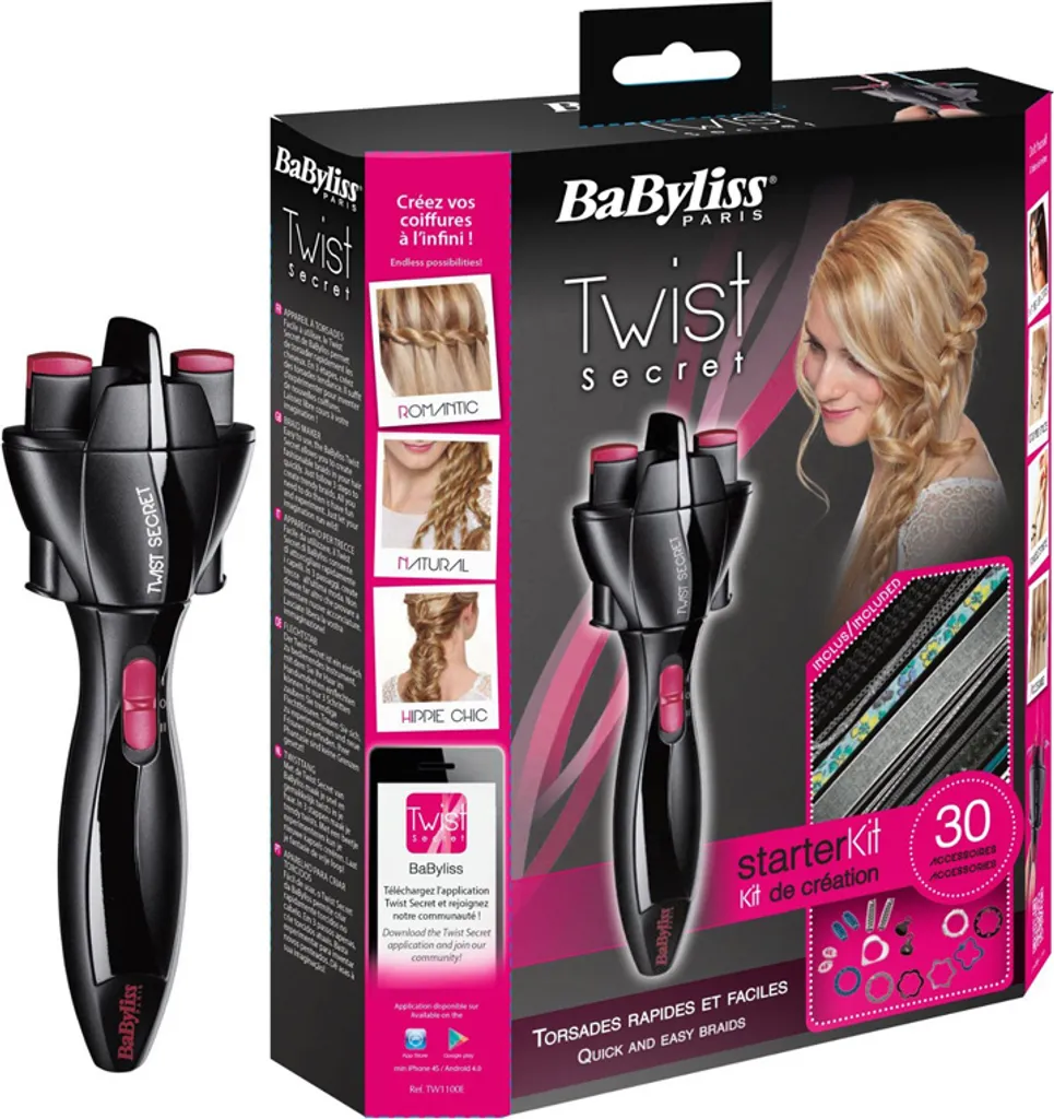 Babyliss Twist Secret TW1100E : appareil à torsades et sets complets