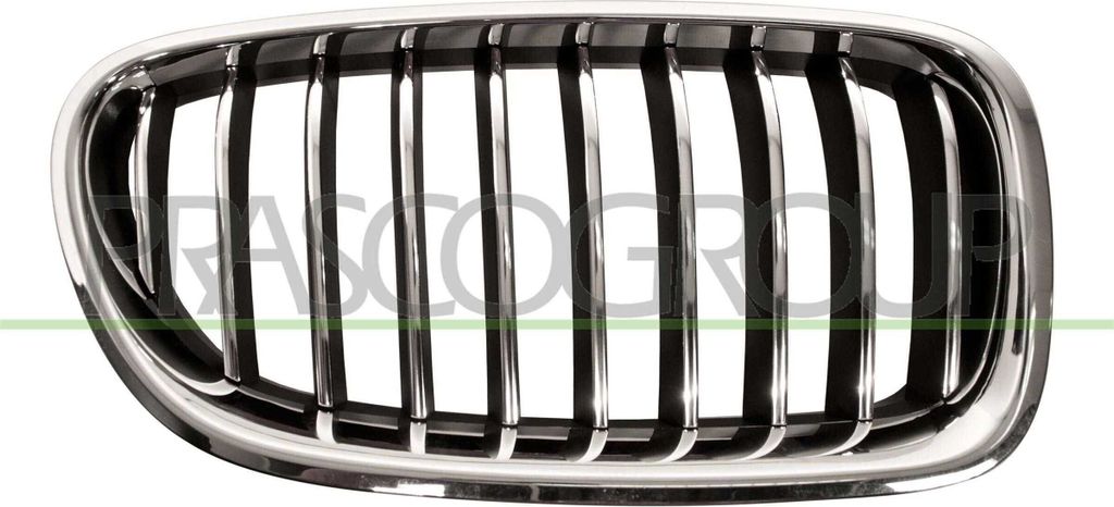 PRASCO BM0502003 Kühlergrill Frontgrill für BMW 5 Touring (F11) Rechts Chrom/Schwarz