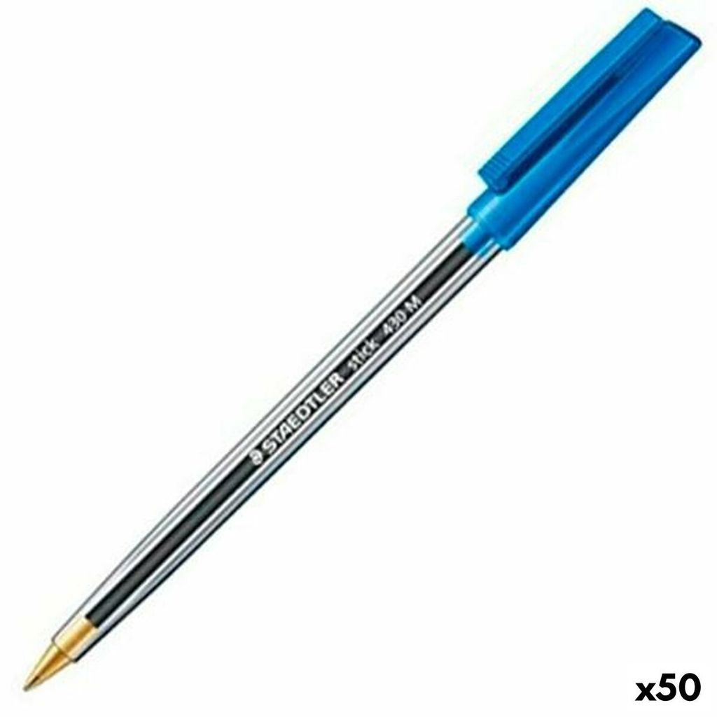 Stift Staedtler Stick 430 Blau 50 Stück