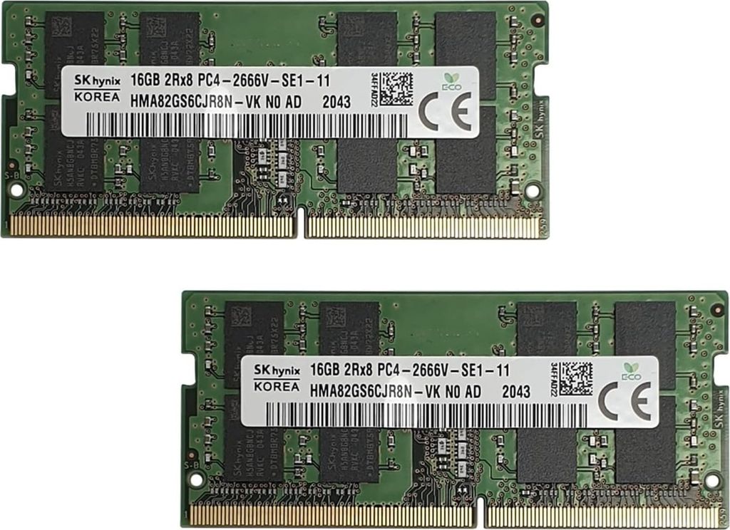 32GB 2x 16Gb Hynix SO-DIMM DDR4 2666MHZ Ram Speicher Produktbild 
