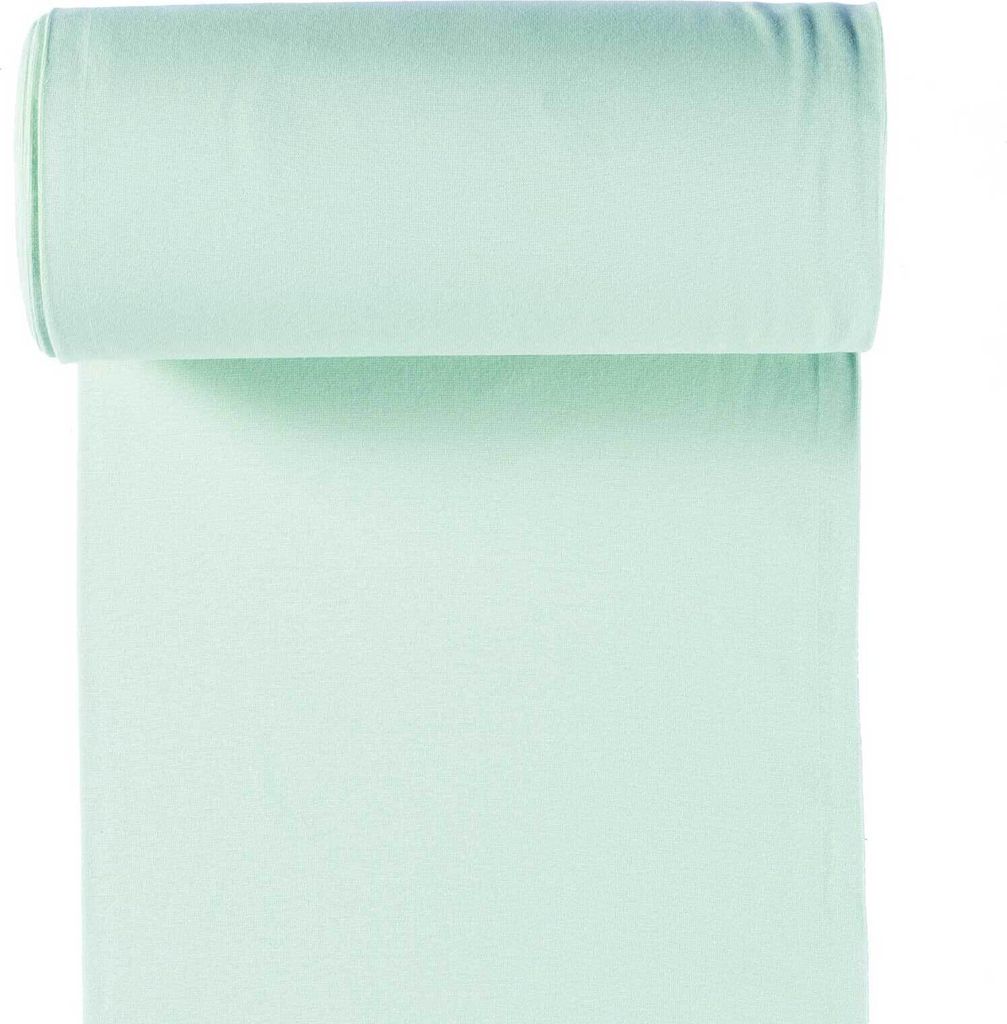 10m Rolle Bündchenstoff Uni 35/70cm Schlauchware Jersey Bezugsstoff