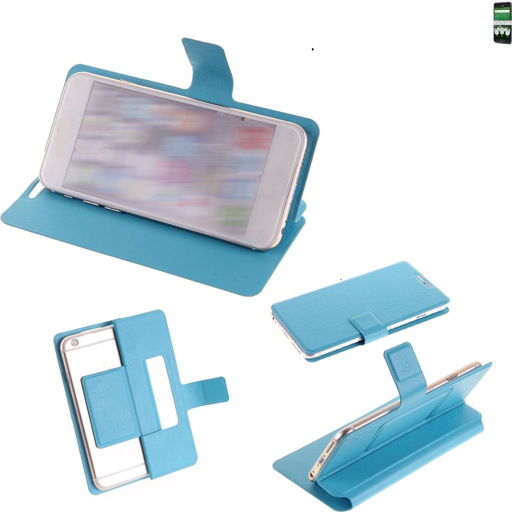 K-S-Trade Schutz-Hülle Handy-Hülle kompatibel mit doro 8035 Schutz Hülle Flip cover Handy case Smartphone Handyhülle blau