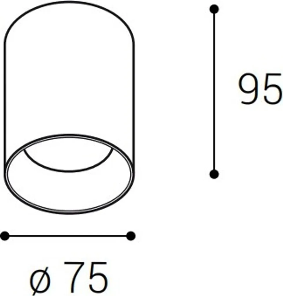 Plafonnier LED cylindrique TINY II blanc chaud dimmable design chic - 9