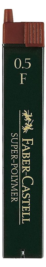 Faber-Castell SUPER POLYMER, F, Schwarz, 0,5 mm, Box Produktbild 