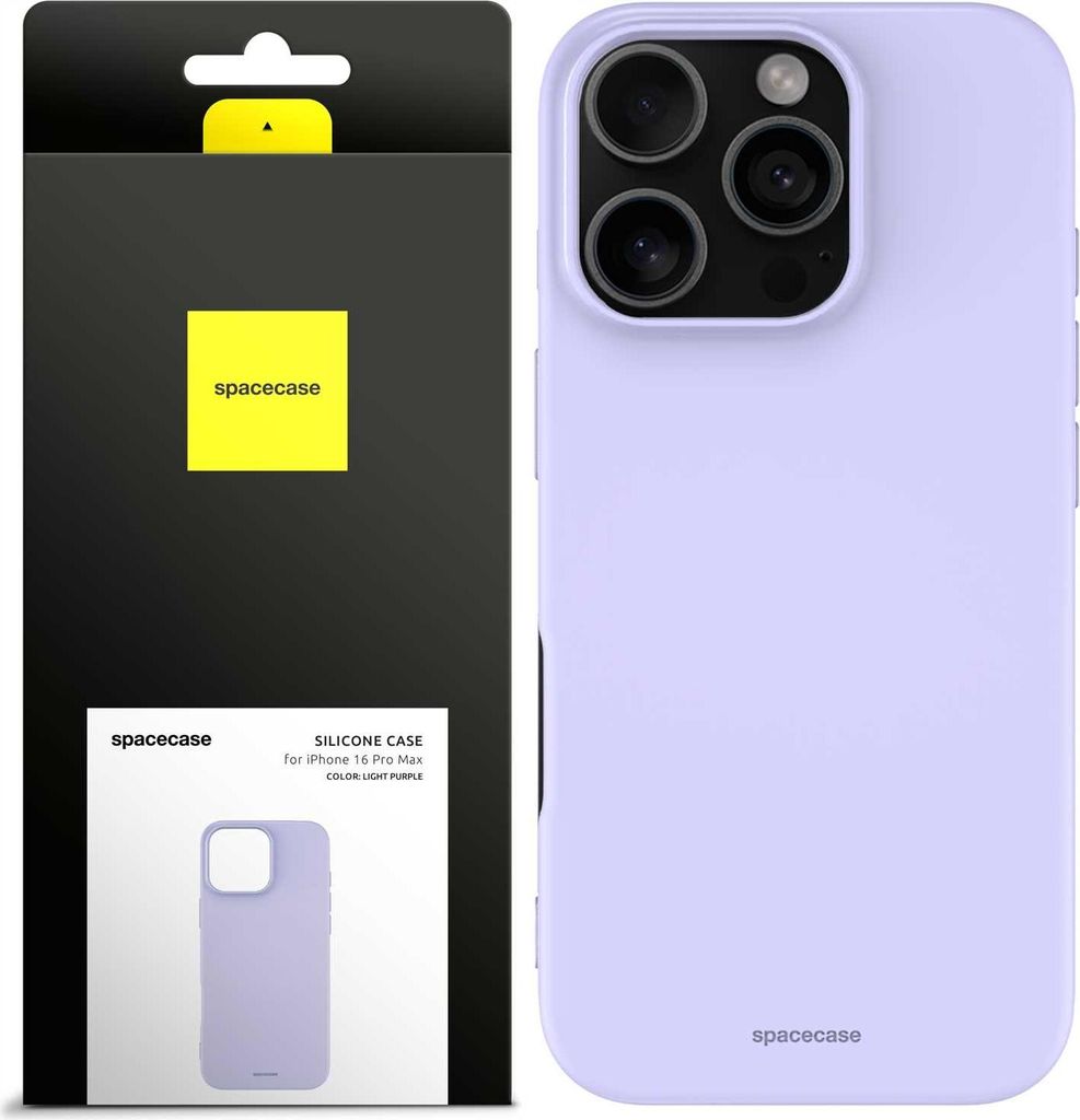 Spacecase Silikonhülle iPhone 16 Pro Max hell lila