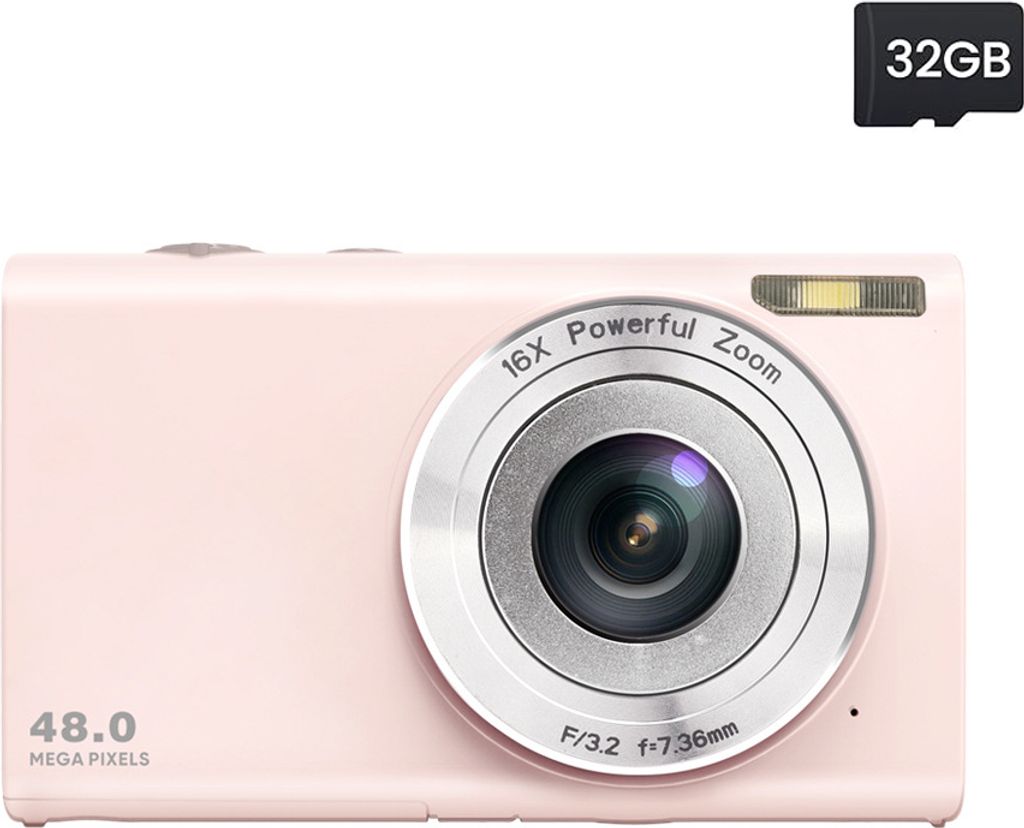 INF Digitalkamera 48 MP, 2,7 K FHD, 16-facher Digitalzoom, Produktbild 