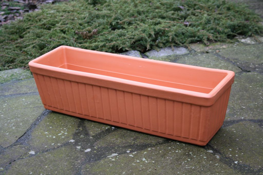 BLUMENKASTEN massives TERRACOTTA - 60cm