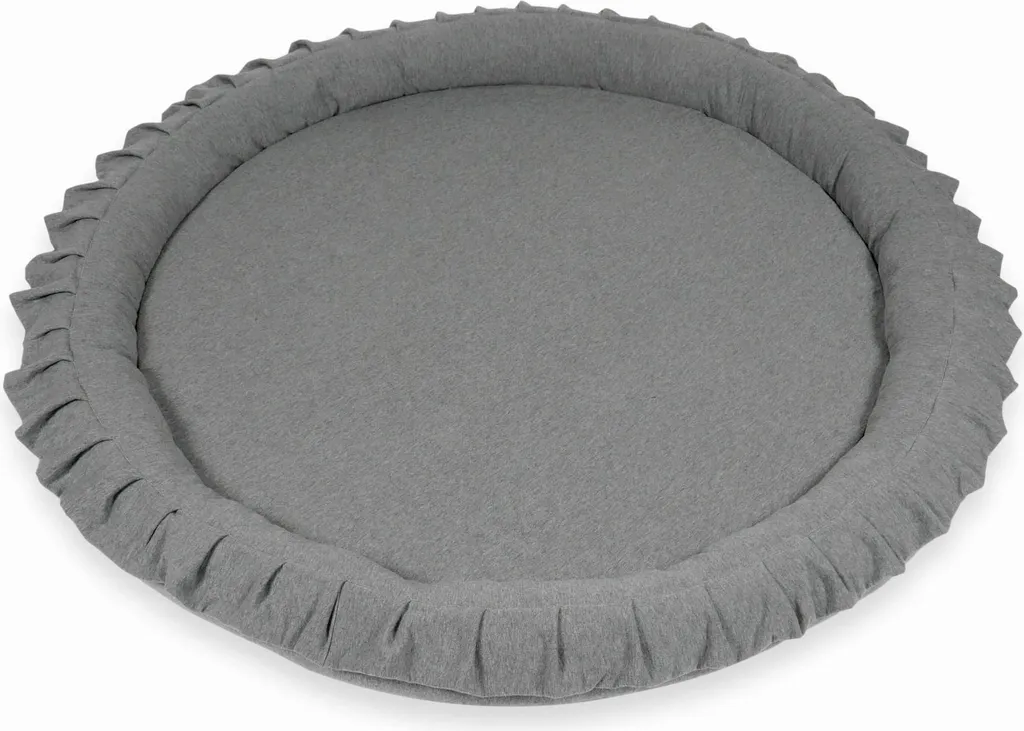 Coussinets enfants 120cm gris : rembourrage dense et tissu doux