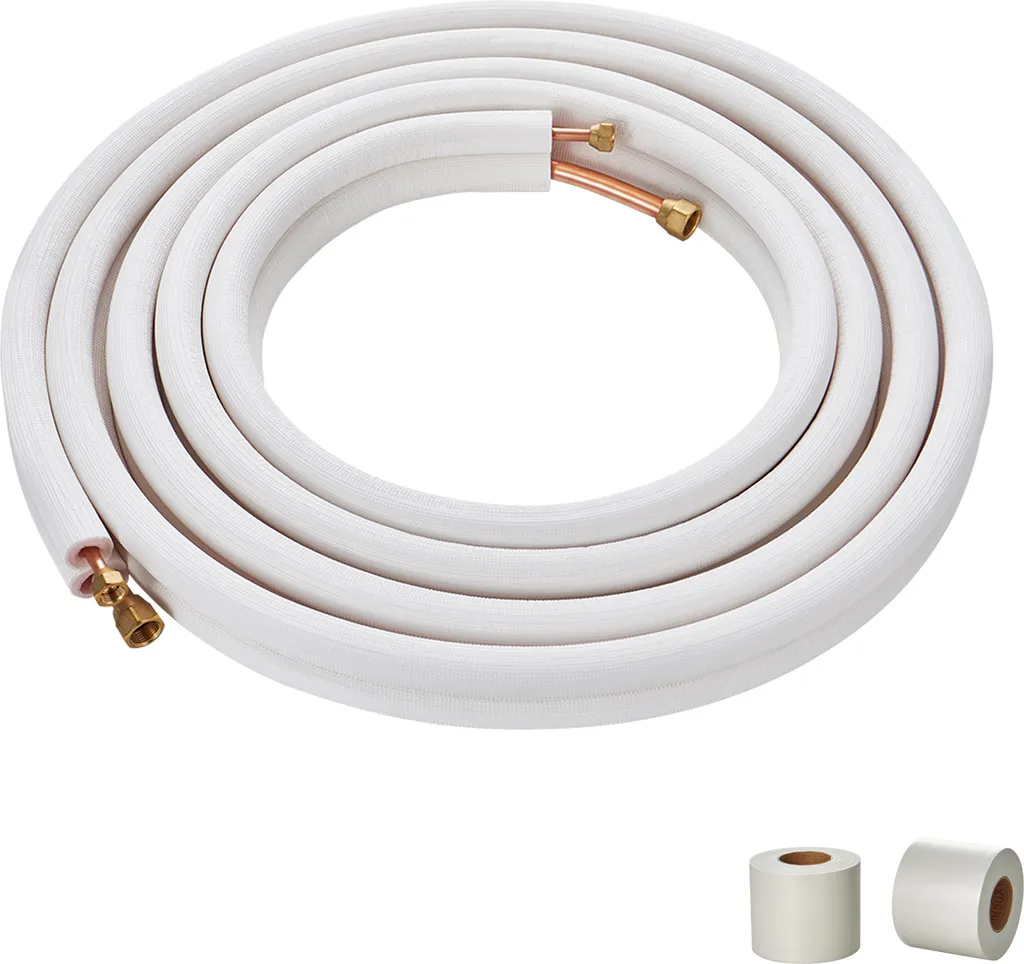 Kit tube cuivre mini split avec isolation triple couche 6,4 12,7 mm