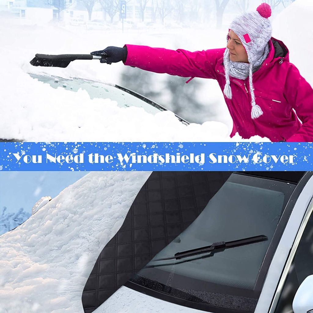 Kaufe Auto Windschutzscheibe Abdeckung Windschutzscheibe Magnetische  Schneedecke Windschutzscheibe Frontabdeckung Anti Regen Schnee Frost Sonne