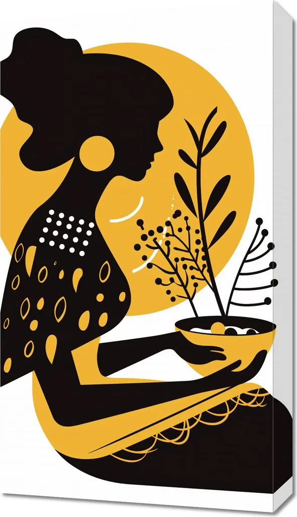Ambiance Zen avec le Tableau Femme et Nature 40x70 cm pour Salon