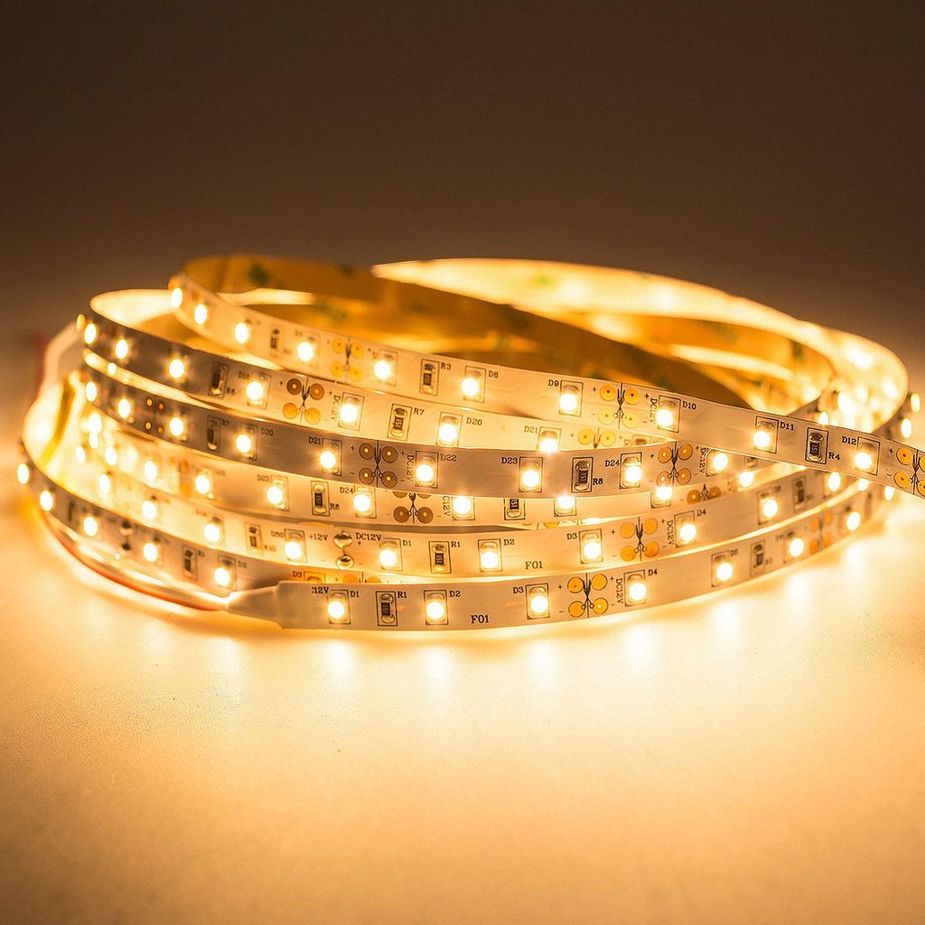 LED Strip 3528 Warmweiß (2700K) 24W 500CM 12V IP20 Produktbild 
