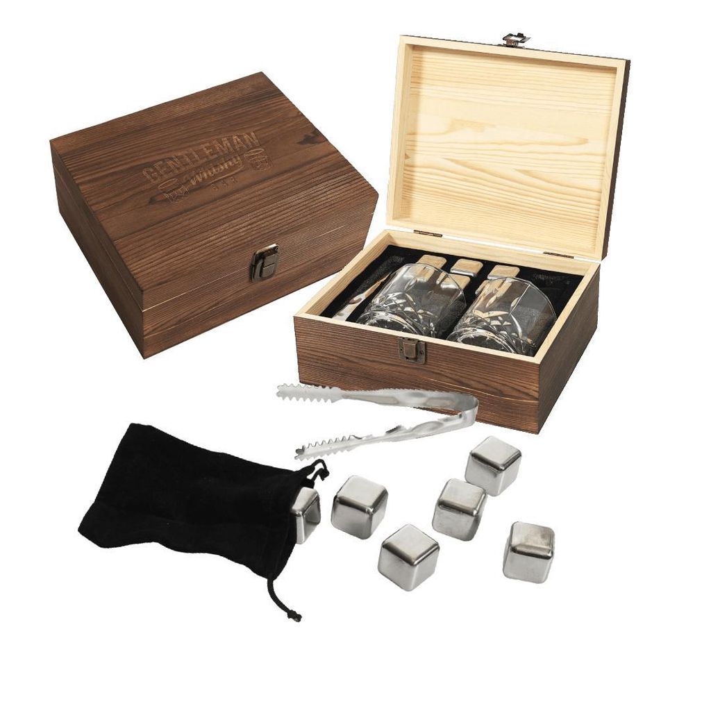 Set cadeau whisky de luxe - 21 x 9 x 18 cm - Le set cadeau Image du produit 