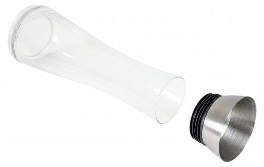 Glaskaraffe, Edelstahldeckel, ca. 1,2 l Produktbild 