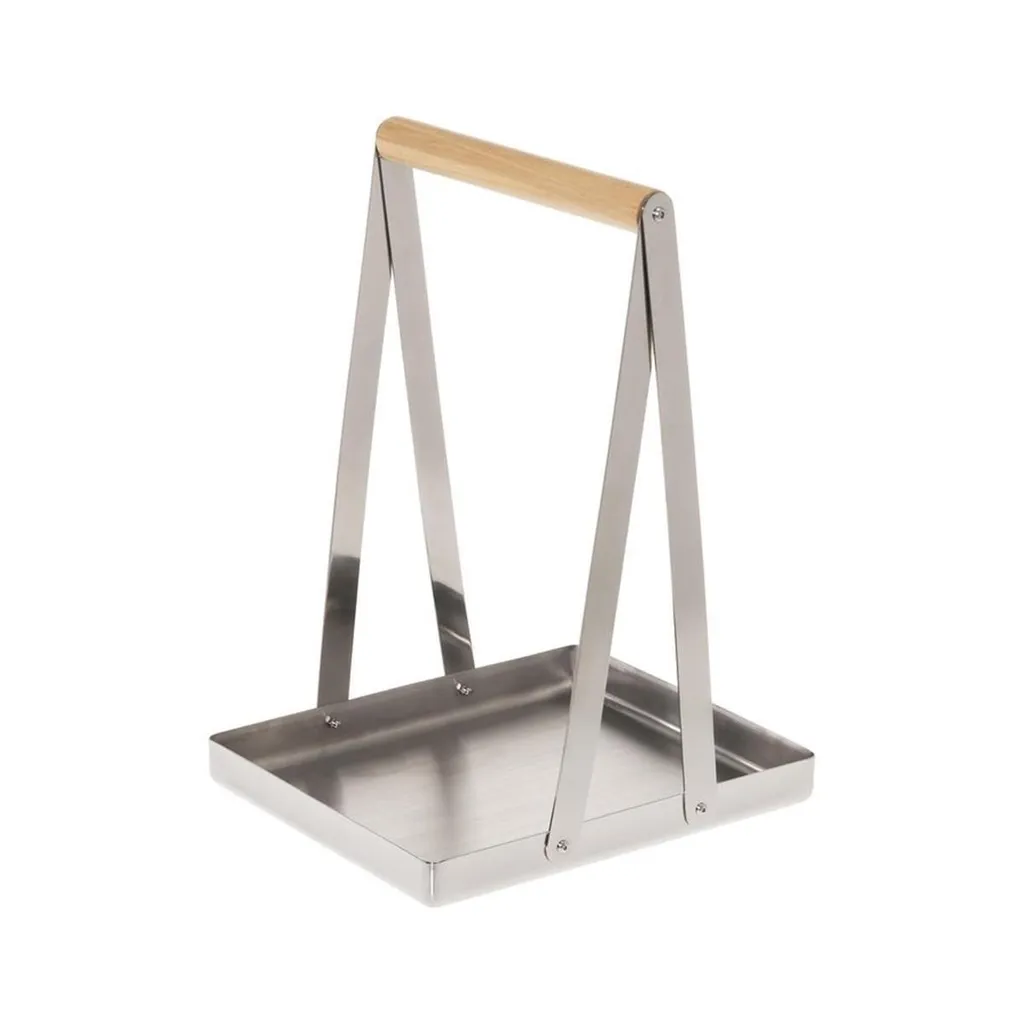 Panier de bois de chauffage Rento - Porte-bûches en bouleau gris 35L