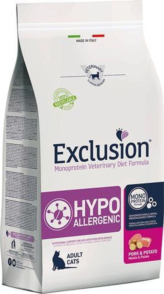 Exclusion Hypoallergenic Cat Schwein & Kartoffel 1,5 kg Katzentrockenfutter