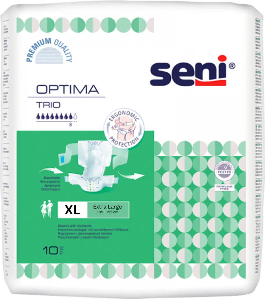 Seni Optima Trio XL: Pannoloni a Cintura Traspiranti 10 pz Offerta