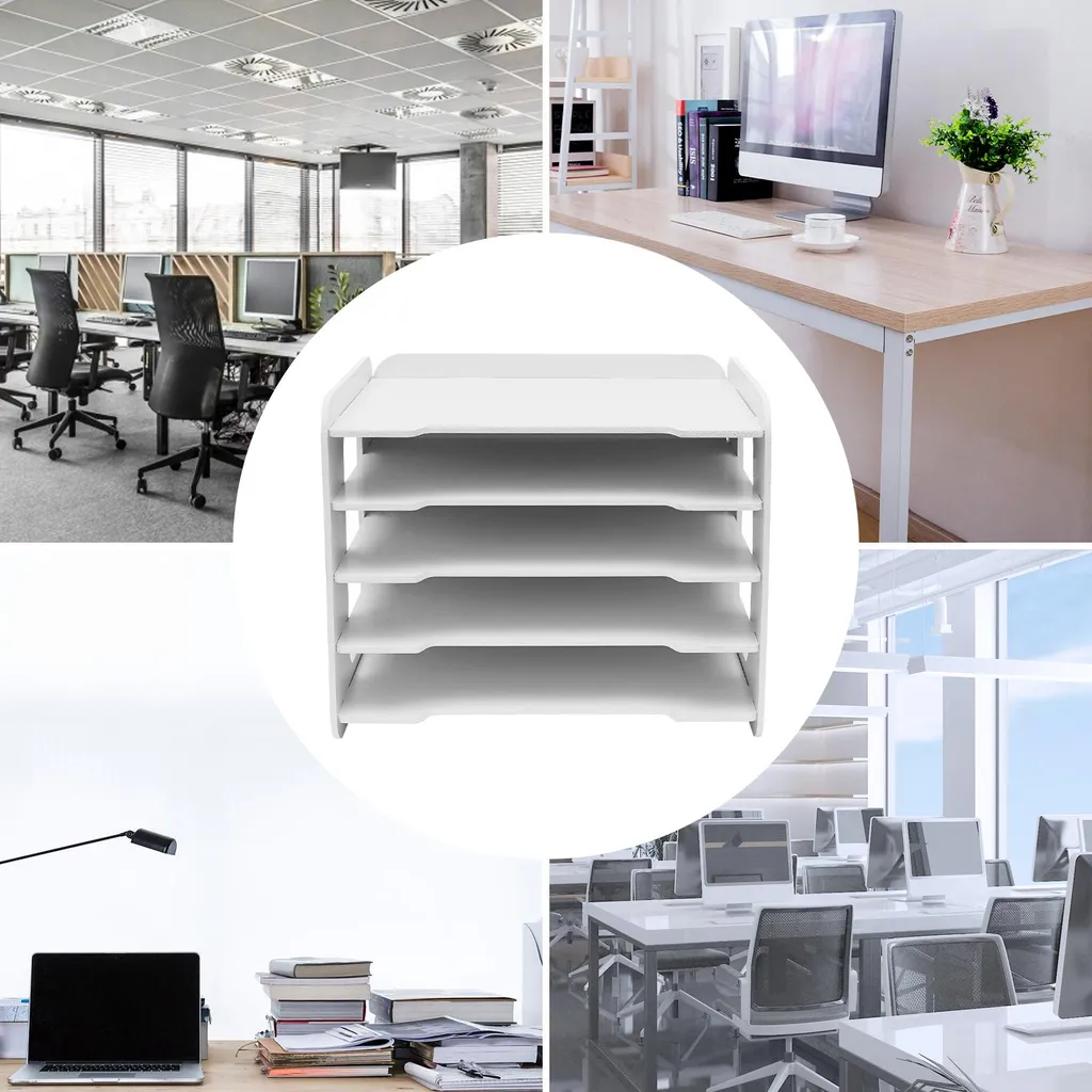 Trieur de lettres blanc design avec compartiments de rangement sécurisés