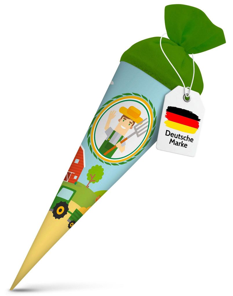 itenga Geschwister Schultüte 35cm "Bauer Traktor" Produktbild 