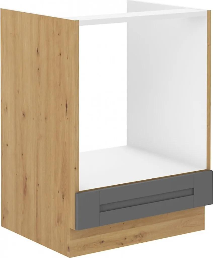 Offerta Mobile Fornelli LAILI 60cm | Grigio / Rovere Artisan Sottocosto