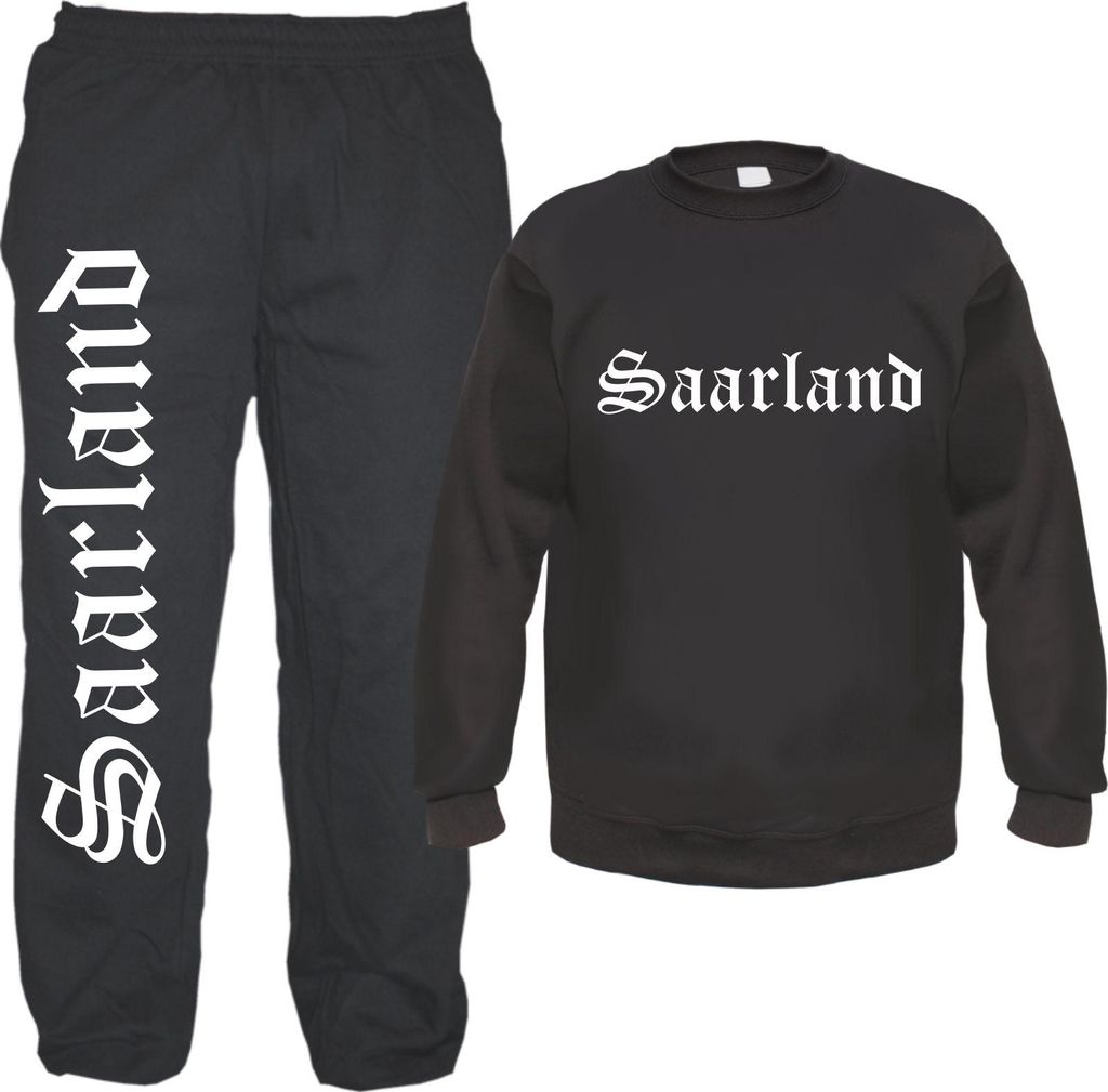 Saarland Jogginghose und Sweat im Set - Jogginganzug M Schwarz