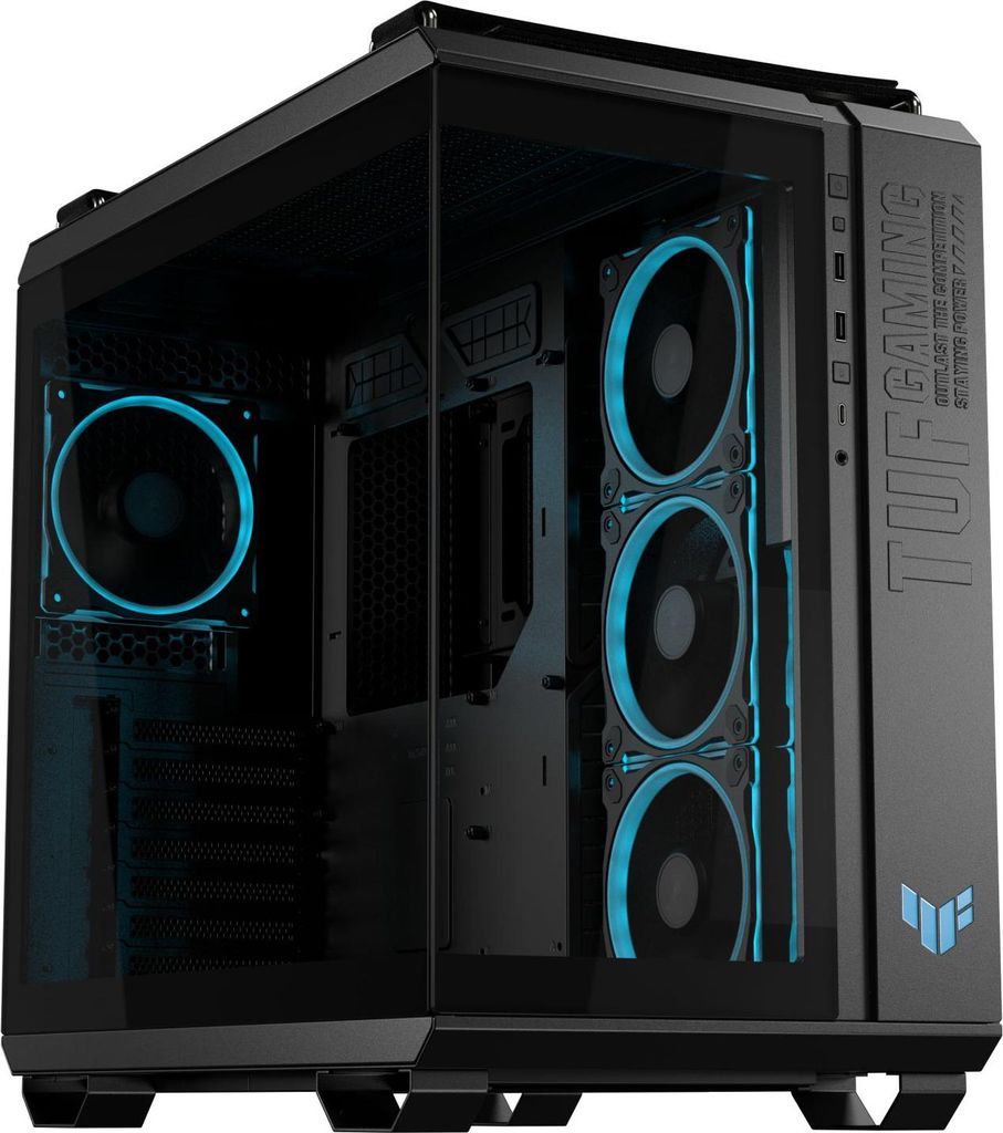 ASUS TUF Gaming GT502 Horizon - Mid tower Gaming - ATX - Seitenteil mit Fenster (gehärtetes Glas)