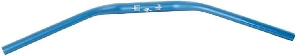 Guidon de moto large LSL XN1 bleu plat pour poste de pilotage