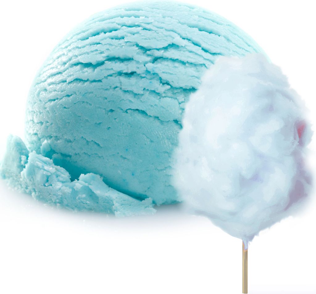 Gino Gelati Zuckerwatte Blau Eis Pulver - Einfach hausgemachtes Softeis für die ganze Familie (333 g)