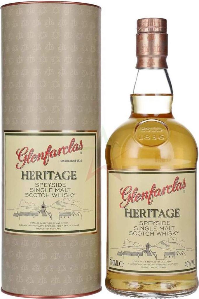 Glenfarclas HERITAGE Vintage Speyside Single Malt Scotch Whisky 40,00 % 0,70 lt.