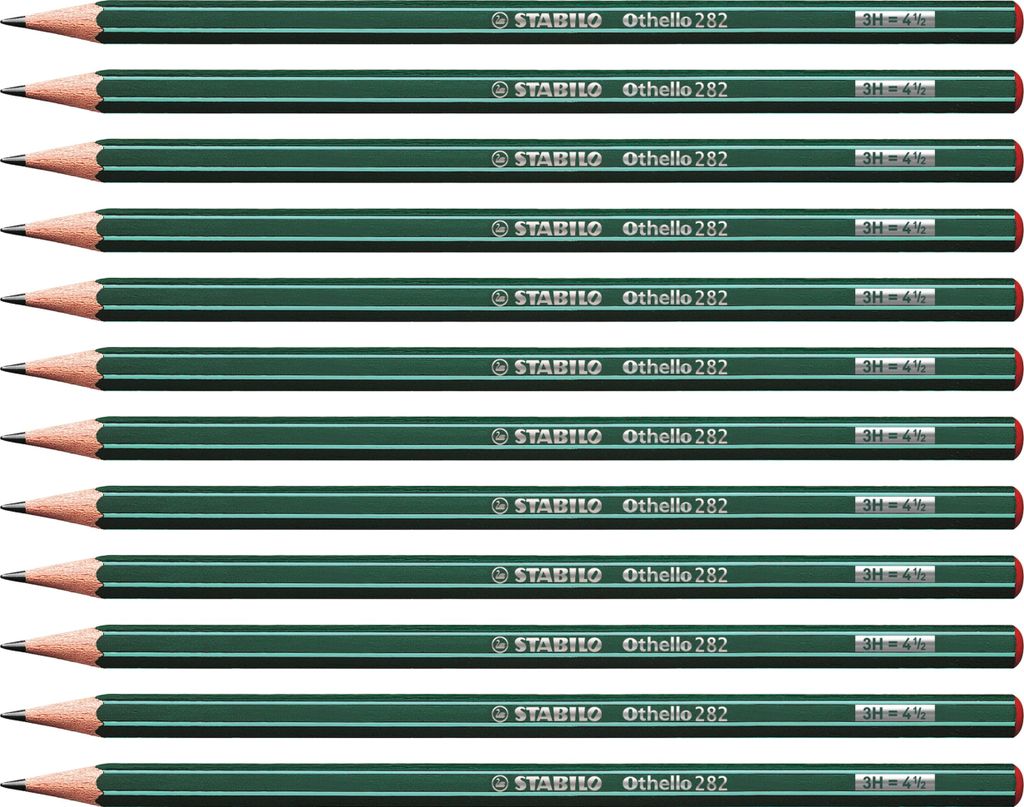 Bleistift - STABILO Othello - 12er Pack - Härtegrad 3H