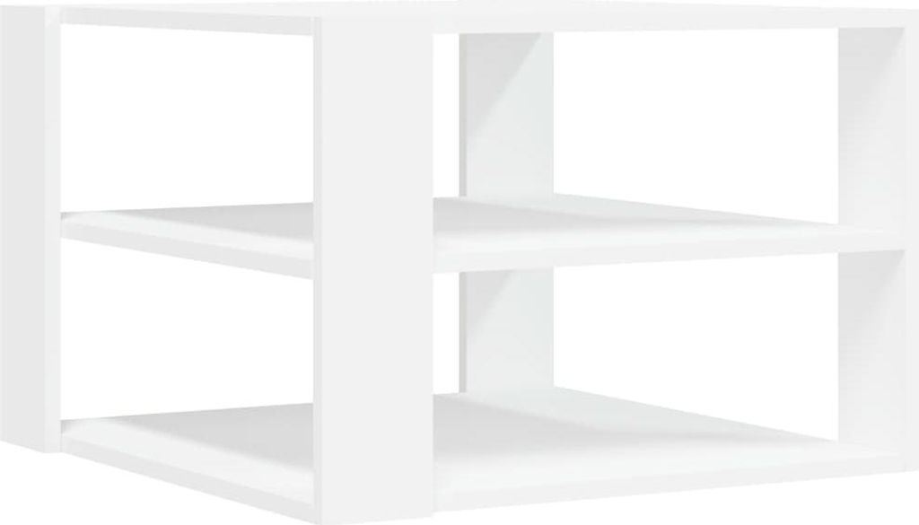 vidaXL Konferenční stolek bílý 58x58x40 cm materiál na bázi Obrázek produktu 