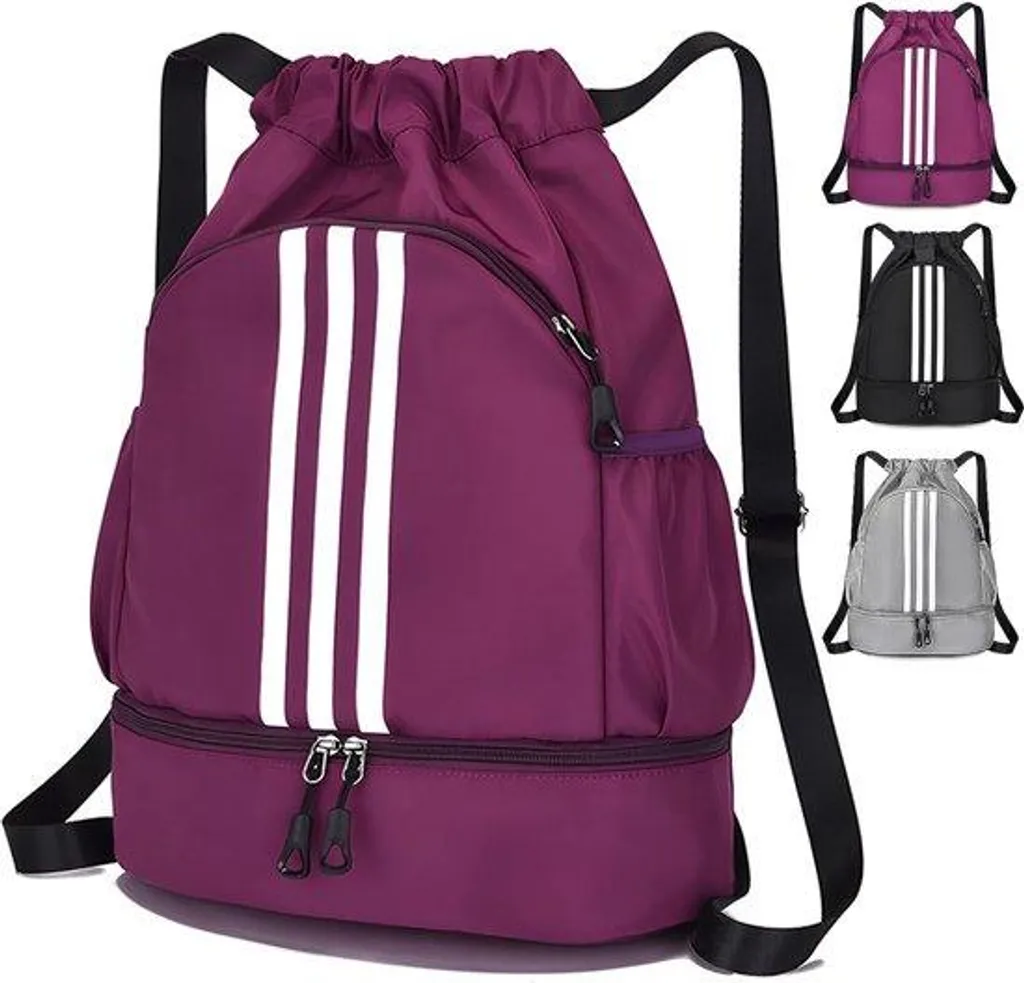 Sac de sport grande capacité imperméable avec compartiment chaussures