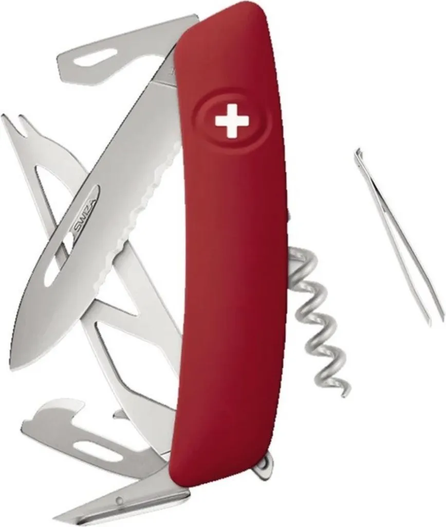 Couteau Swiza CH05TR AM CHEESE Rouge KCR.0056.1900 couteau à fromage