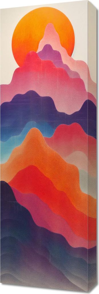 Bild 30x90cm Gebirgslandschaft