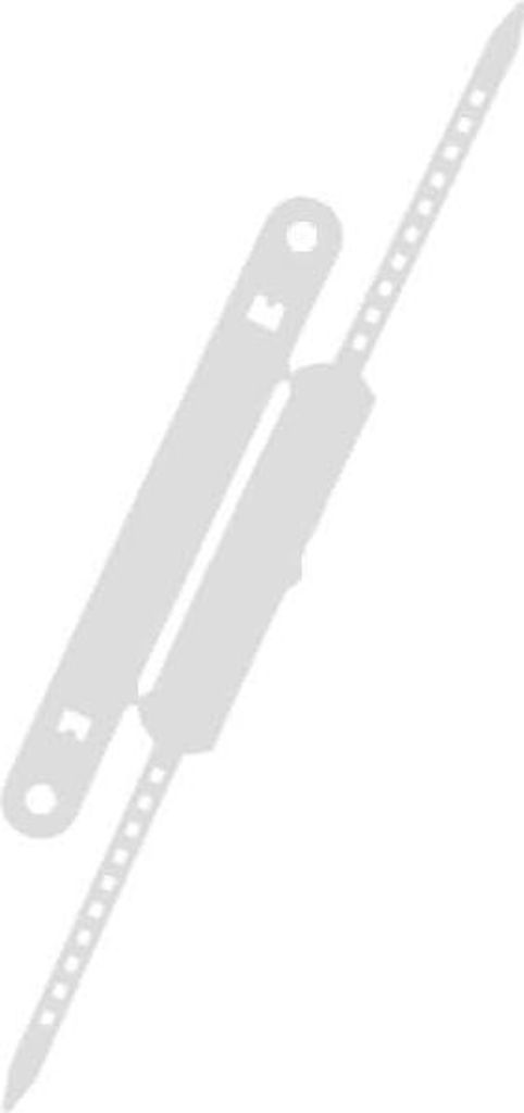 Heftstreifen + Deckschiene VE=100 Stück weiß