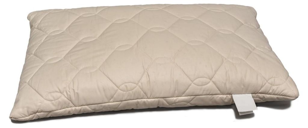Bio Dinkelspelzkissen 70x30cm Komfort-extra Bio-Steppware + Bio Dinkel, direkt befüllt | ungefärbt und ungebleicht | Schlafkissen, Kopfkissen