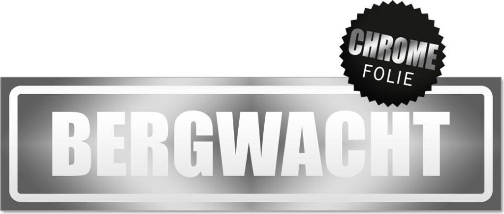 Bergwacht invertiert Magnetschild Schild magnetisch